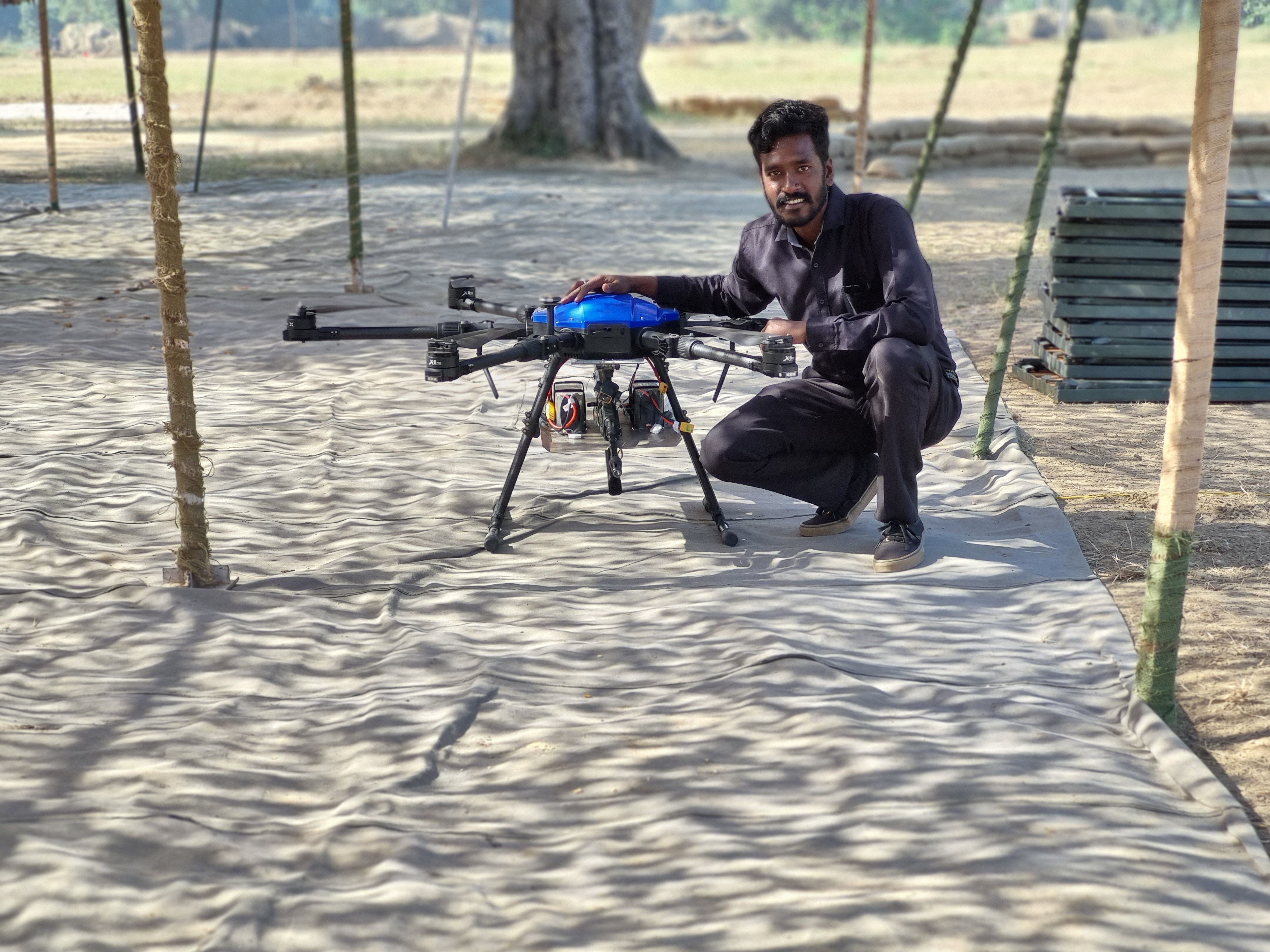 Joy Jackson with Heavy-Lift Drone